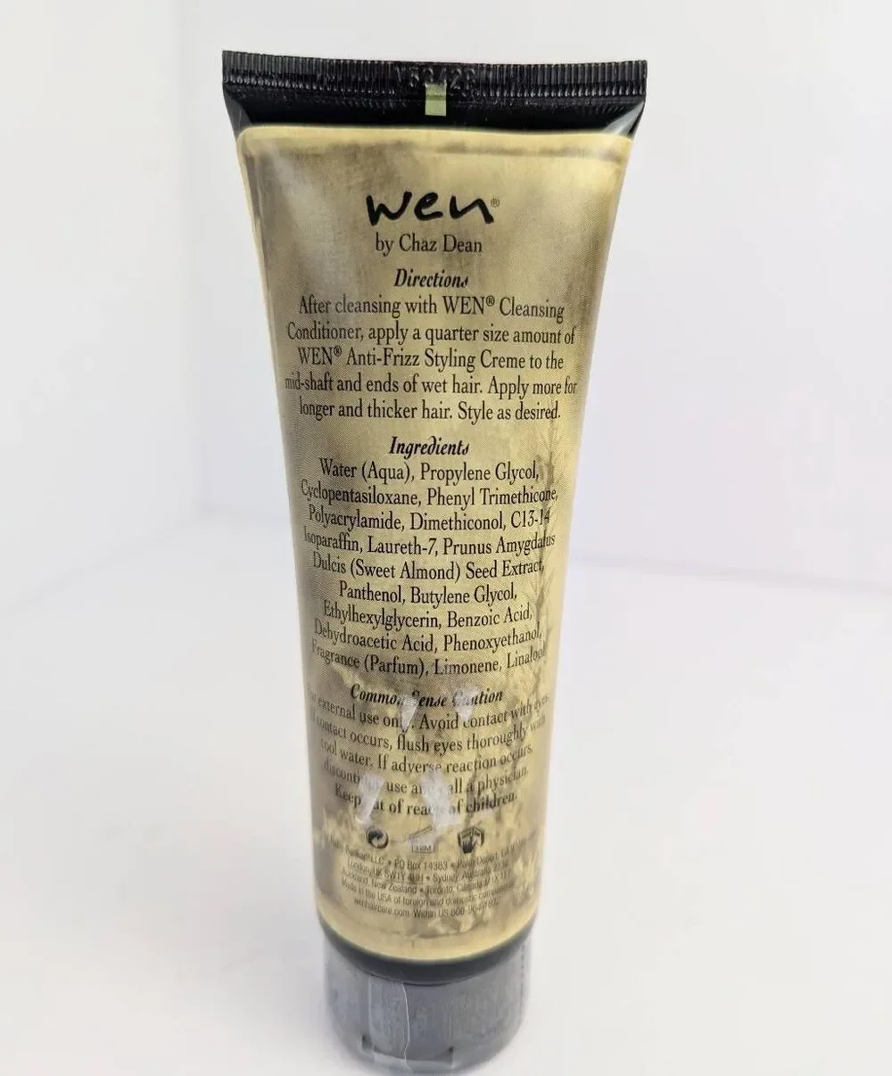 Wen by Chaz Dean Sweet almond mint anti frizz styling cream 4oz sealed